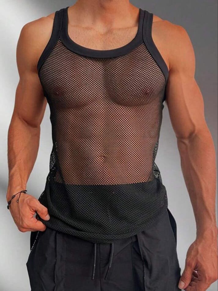 Men's Dauomo Bold Round Neck Tank Top